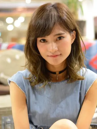 ミディアム カラー パーマ ヘアアレンジ メンズ キッズ Forest. -髪質改善-のヘアスタイル