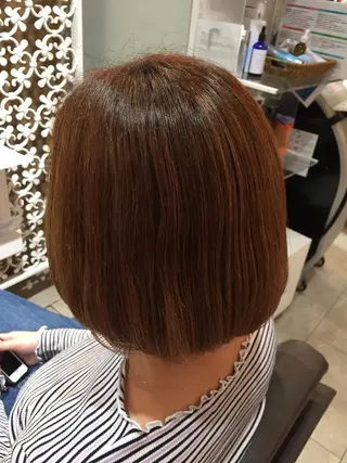 ショート カラー 髪質改善/痛ませ ないカラー/西村航大のヘアスタイル