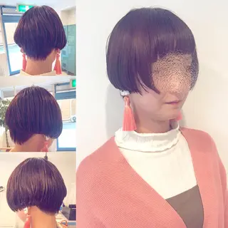 ショート カラー 縮毛矯正専門 美容師のヘアスタイル