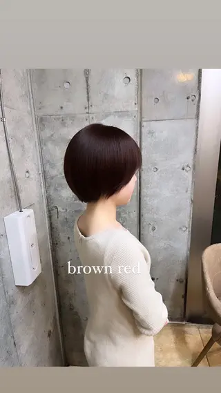 ショート カラー 🌱ぱっつとボブカ ット🌱/Ryotaのヘアスタイル