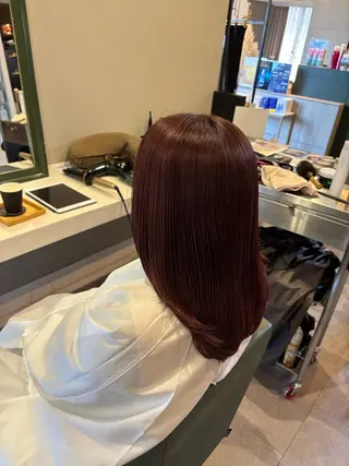 ミディアム カラー レシェル桑名店所属・レシェル桑名店 RINAのヘアスタイル