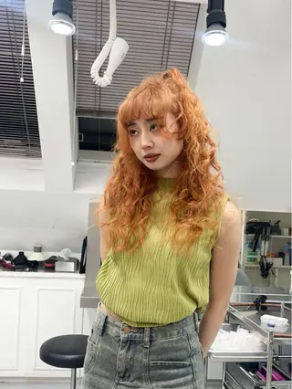 ロング カラー ヘアアレンジ 🦠カラーリスト/ 魚瀬あおい🦠のヘアスタイル