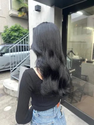 ロング カラー 透明感カラー ✨ 韓国艶髪💗菅原のヘアスタイル