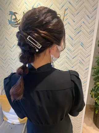 ヘアアレンジ ubu share salon所属・鈴村緋女／ヘアセット ／耳ツボジュエリーのその他イメージ