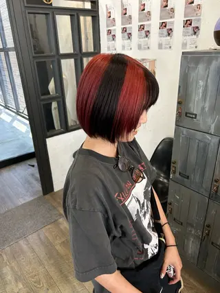ショート カラー SITY.天神大名【シティ】所属・🦋mamiya🦋 カットモデル募集のヘアスタイル