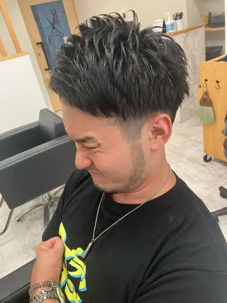 メンズ メンズ特化/パーマ/ フェードWATARUのヘアスタイル