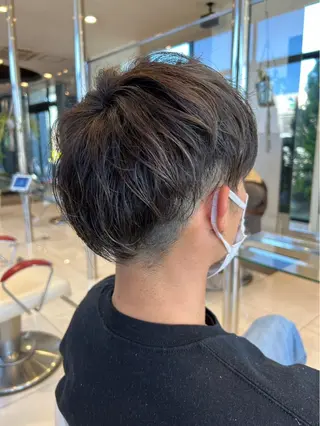 ショート メンズカット¥0婦中 カットモデル大上聖矢のヘアスタイル