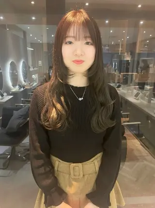 ロング Asumi 髪質改善のヘアスタイル