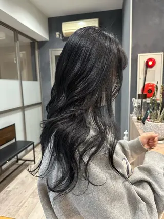 ロング ハイトーンボブ Mizuki.のヘアスタイル