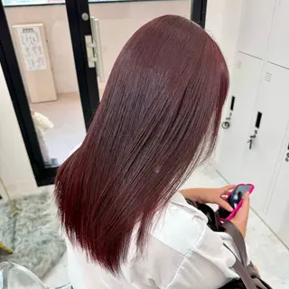 セミロング カラー 🥀YUIHA🥀 テザインカラー♥のヘアスタイル