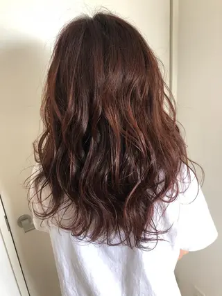 セミロング ボブ韓国風レイヤー 髪質改善/畠中ケントのヘアスタイル