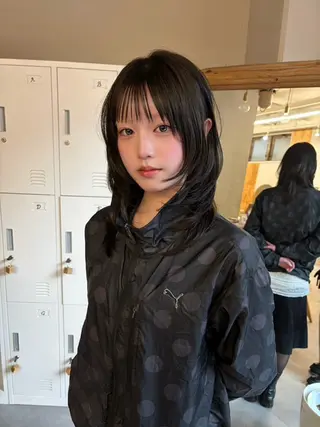 ミディアム 韓国レイヤーカット/ 酸性縮毛矯正MIKUのヘアスタイル