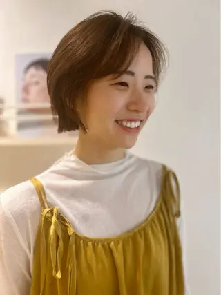 ショート キクチ ホナミのヘアスタイル