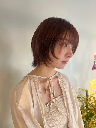 ショート カラー スタジオノル パーマ🌀あやなのヘアスタイル