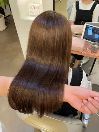 ロング カラー ヘアアレンジ 近藤 理子のヘアスタイル