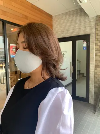ミディアム 透明感カラー wacoのヘアスタイル