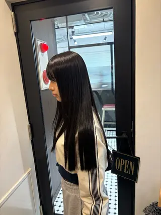 ロング カラー 韓国/トレンド レイヤー【101】のヘアスタイル