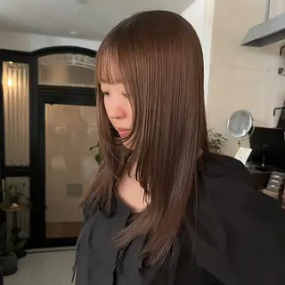 ロング カラー レイヤー/ベージュ mikuのヘアスタイル