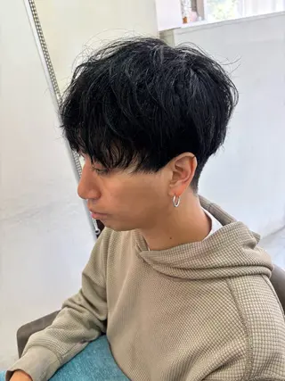 ショート カラー ショート・パーマ・デ ザインカラー/むつみのヘアスタイル