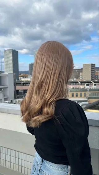セミロング カラー TIDE HAIR 高槻店所属・TIDEHAIR. IKUのヘアスタイル