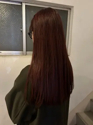 ロング カラー 愛結 暖色カラー🎀🩰のヘアスタイル