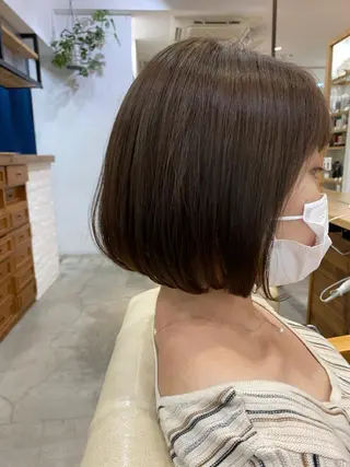 ショート カラー ナカジ🌸ロブ/ボブ /前髪🌸のヘアスタイル