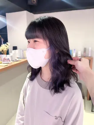 ミディアム カラー 🐺ウルフオタク🐺 ハイトーン/moeのヘアスタイル