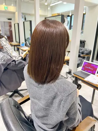 ミディアム カラー Stir Maison 大宮所属・ryuma/ボブ /透明感カラーのヘアスタイル