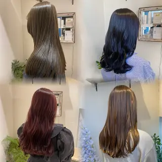 セミロング カラー 艶髪/艶カラー/縮毛 / タキダのヘアスタイル