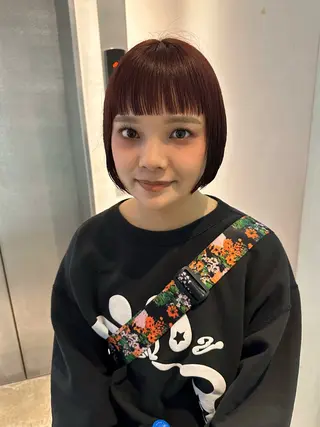 ショート カラー もりやま りりかのヘアスタイル