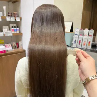 カラー かわいいを+🎀🤍 上品hair/ 星愛のヘアスタイル