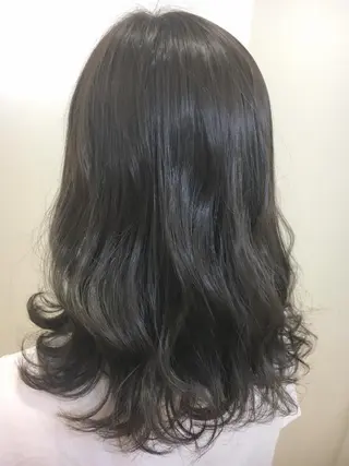 ミディアム カラー 永井 大希のヘアスタイル