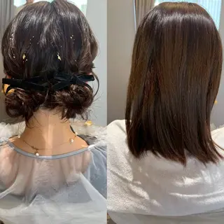 ショート ヘアアレンジ ヘアメイク専門サロンFelice所属・褒められヘアメイク ‎🤍みおのヘアスタイル
