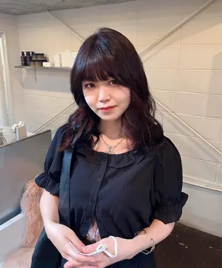 ミディアム chikashitsu所属・Junmi/ﾁｶｼﾂ /堀江のヘアスタイル