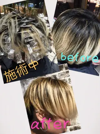 ショート ミディアム セミロング ロング カラー 小林 美央のヘアスタイル