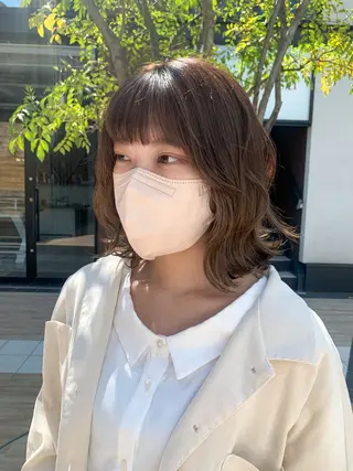 ミディアム カラー ヘアアレンジ yuka .のヘアスタイル