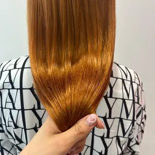 ロング カラー クルミ🤍ピンク 🎀韓国ヘアのヘアスタイル