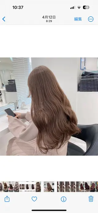 セミロング カラー 🎀🧁ダメージレス 艶髪カラー🧁🎀のヘアスタイル