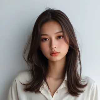 セミロング 飯田 知将のヘアスタイル