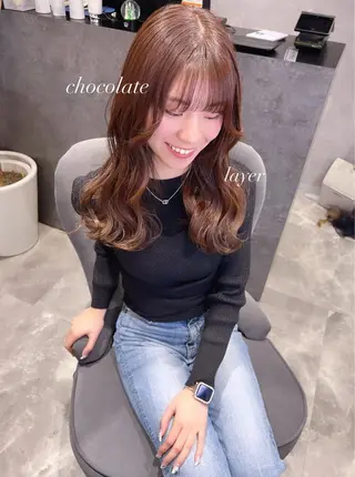 ロング カラー TOMONA👑 GiseL梅田店のヘアスタイル