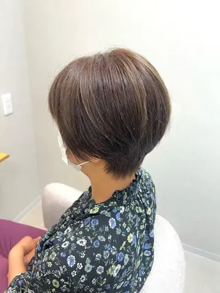 ショート ショート/白髪ぼかし 君和田若菜のヘアスタイル