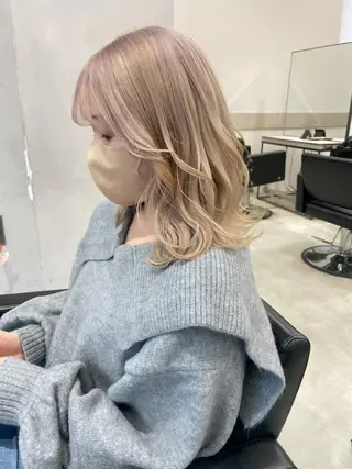 ミディアム カラー SALOWIN原宿iori B１階所属・🫧美髪育成美容師 WASHIZU🫧のヘアスタイル