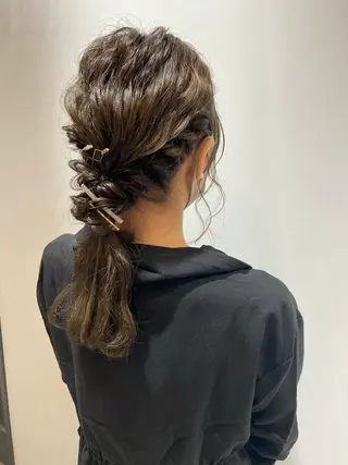 セミロング ヘアアレンジ 🐺ウルフ/レイヤー 似合わせ‎🤍沙羅のヘアスタイル