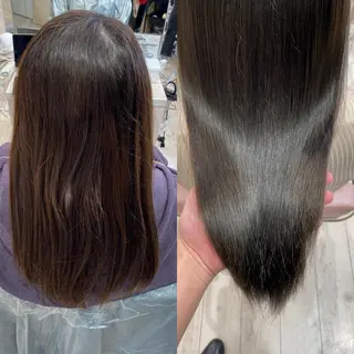 セミロング On所属・顔まわりカット🌟 くびれヘア/寺門遥輝のヘアスタイル