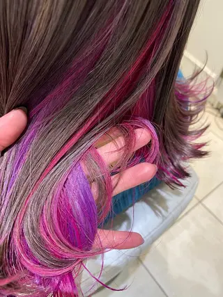 セミロング カラー 韓国ヘア🇰🇷 トヨキトキコのヘアスタイル