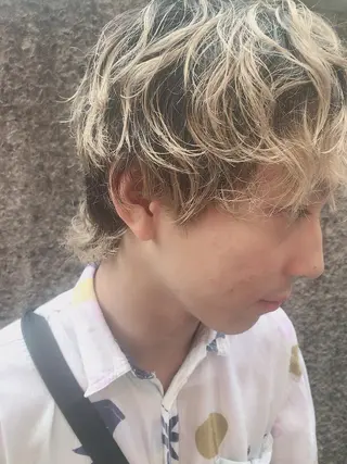 ショート カラー パーマ ヘアアレンジ メンズ CHIC share salon所属・ちこ .のヘアスタイル