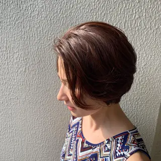 ショート カラー パーマ 🟤TAP🟤 木曳野　金沢店のヘアスタイル