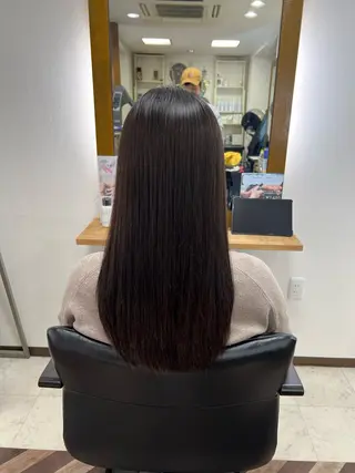 ロング 髪質改善/マツパ 垢抜け透明カラー衣笠のヘアスタイル