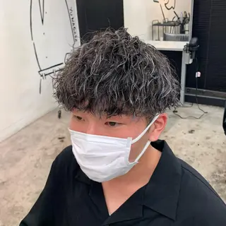ショート カラー パーマ メンズ メンズ特化美容師/ 藤戸 椋のヘアスタイル