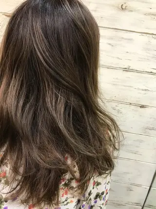 セミロング カラー 日比 貴大/ minim hairのヘアスタイル